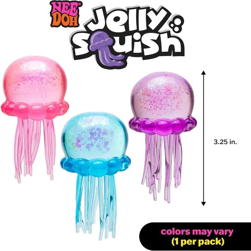 2026 Hot Cute Jellyfish /,Nee Doh Jelly Hops/' Octopus Squishy Squishies Fidget/,. Toy Waterproof Water Play Squeeze Sensory Toy