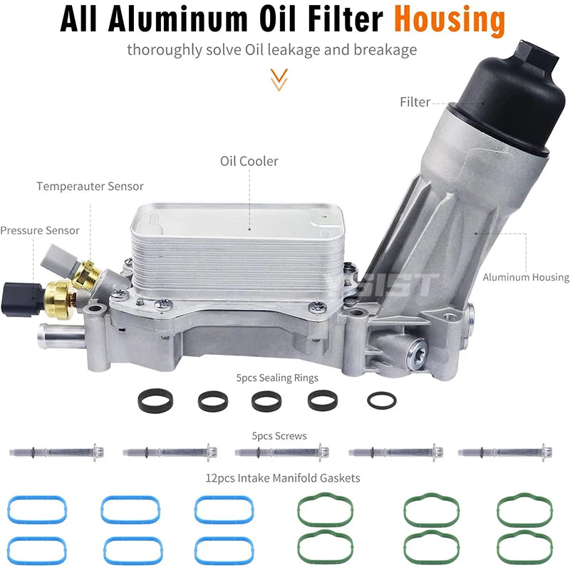 68105583AF Oil Cooler For Jeep Grand Cherokee KL IV WK WK2 Dodge Journey Oil Radiator Heat Exchanger 3.6L 68105583AG 68105583AE