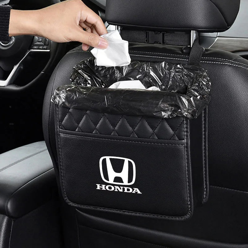 Multifunctional car seat storage bag Leather Waterproof Bag For Honda Civic Accord Fit Jazz Pilot Odyssey City HR-V Passport