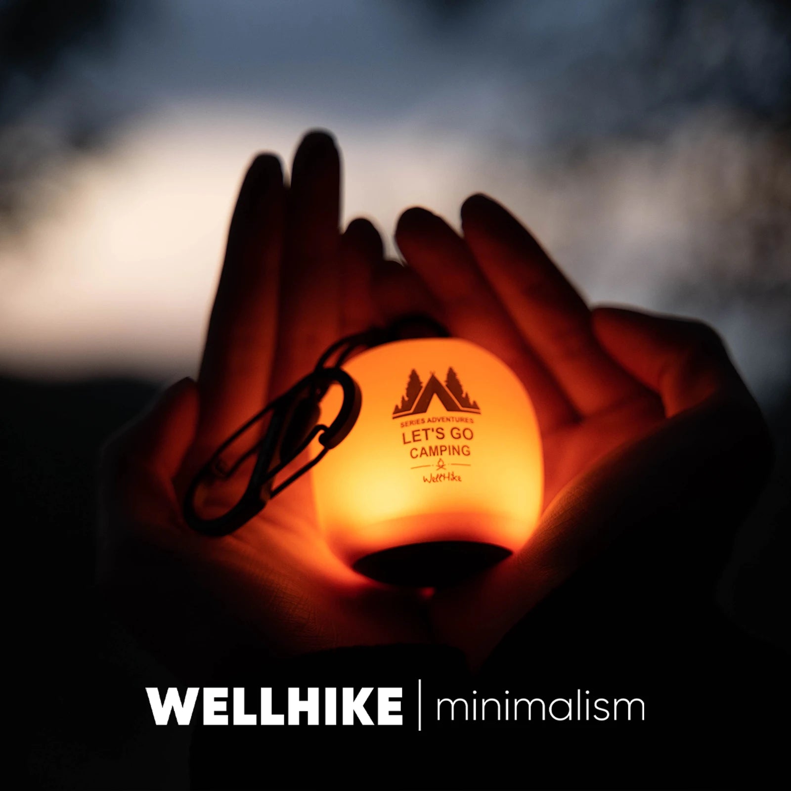WELLHIKE Squishy Rice Ball Silicone LED Camping Light, Rechargeable Dimmable Long-Lasting Outdoor Ambient Lamp