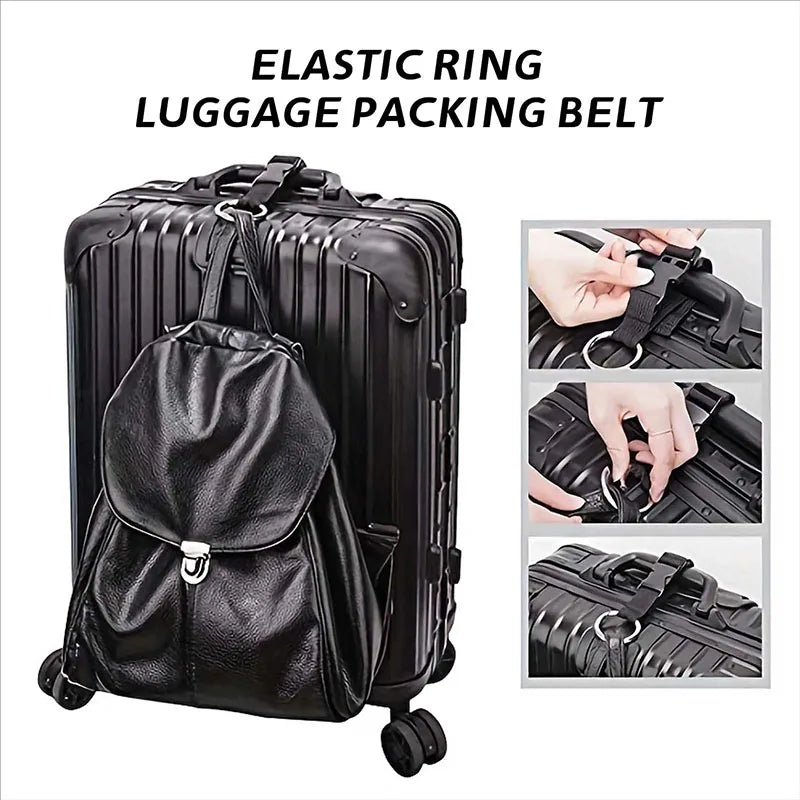 Lightweight and Portable Travel Luggage with Fixed Straps Backpacks External Straps Buckle Style Expansion Bags Luggage Straps