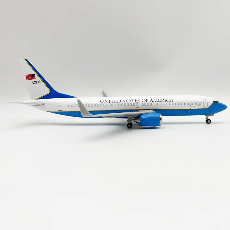 30cm Model Airplanes Toy 1/250 Scale B737 Air Force One Plane Models Resin Diecast Aircraft Collection Hobby With Landing Gear