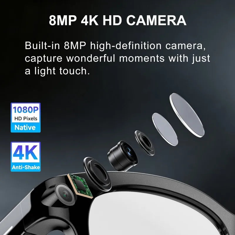 Xiaomi Smart AI Glasses 1080P HD Video Record Camera ChatGPT Bluetooth Call 32GB ROM Language Translation Music Sunglasses Men