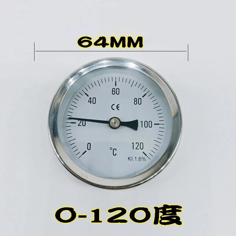 0-100 120 200300 Degrees Mold Surface Magnet Thermometer Mold Temperature Meter Iron Absorption Surface Boiler Thermometer