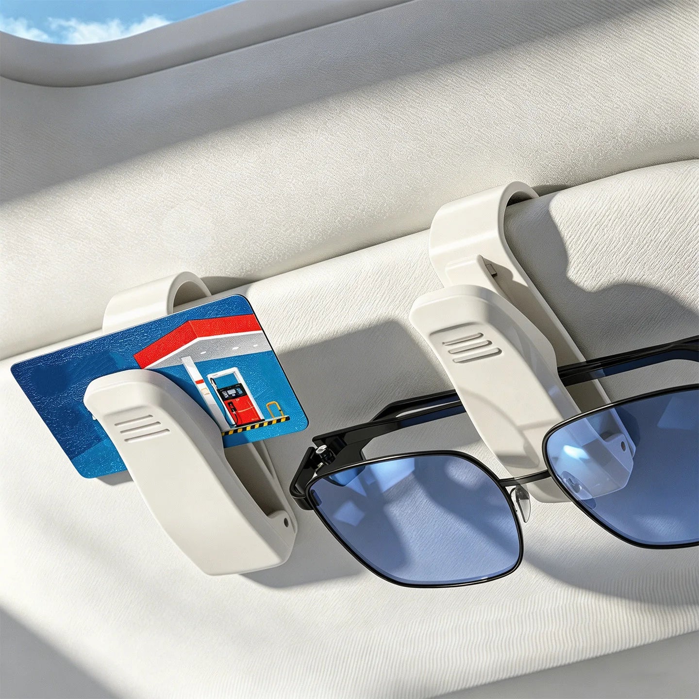 Universal Car Auto Sun Visor Glasses Box Sunglasses Clip Card Ticket Holder Fastener Pen Case Eyeglasses Clips Accessories