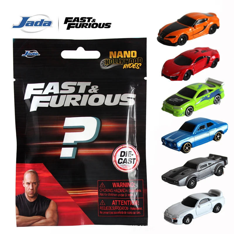 JADA 1:128 Nano Blind Bags W1 Diecast Model Car 1.65" The Fast and the Furious Random Mini Cars JD35404