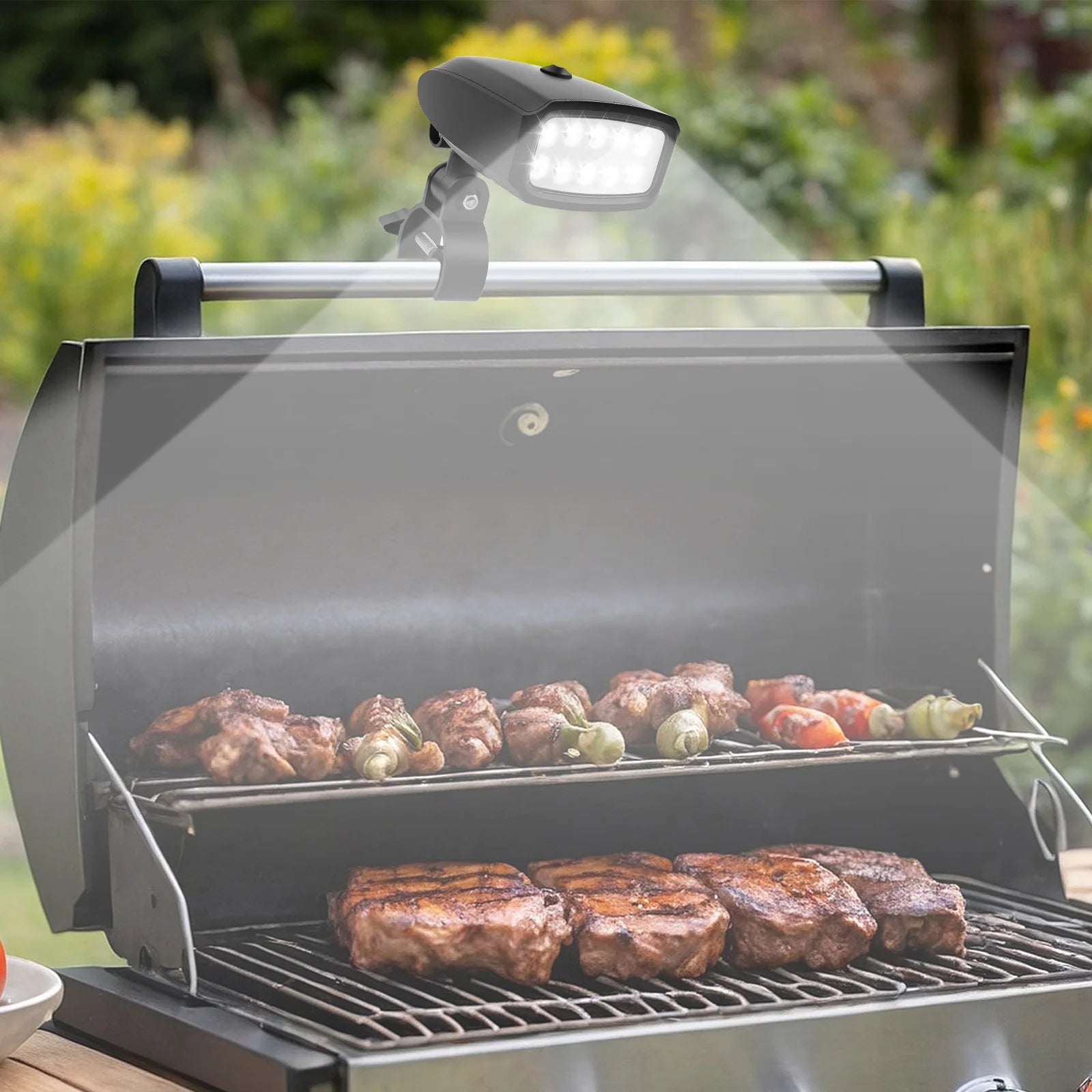 BBQ Grill Light High Brightness Lighting Lamp Heat Resistant LED Flashlight with 10 Light Bead for Outdoor Barbecue Picnic light