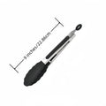 Premium Stainless Steel Silicone Food Tongs 1/3Pcs Non Stick Heat Resistant BBQ Cooking Clamp For Steak Salad Pasta Noodles