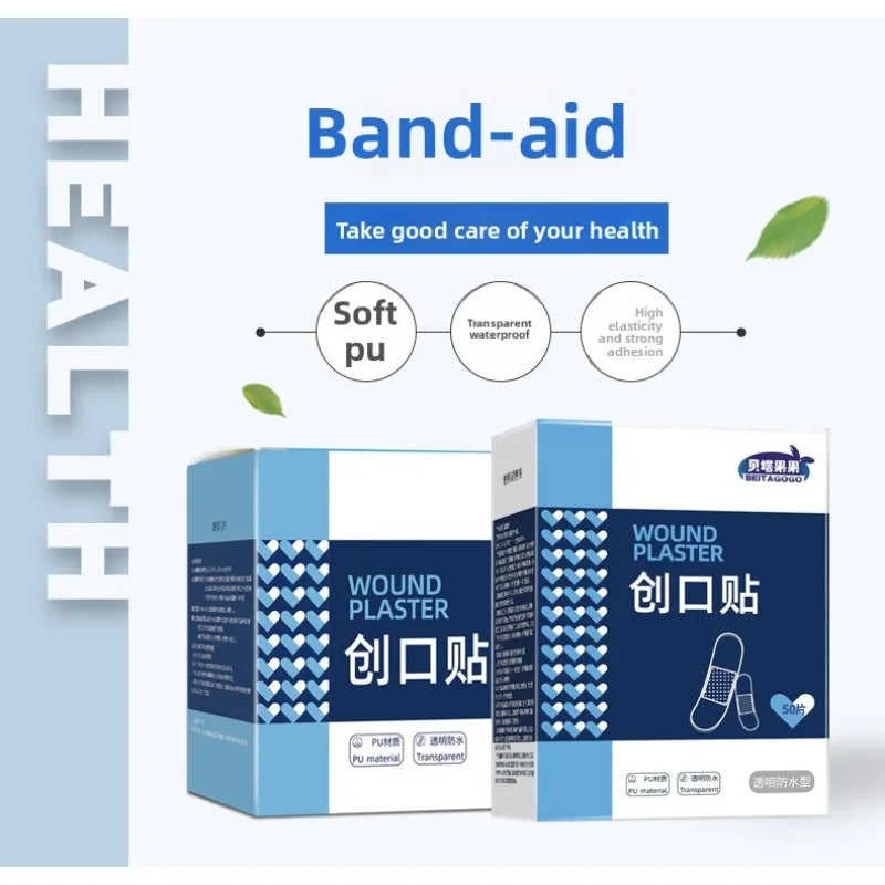 Waterproof Transparent Band-Aid Invisible Breathable Anti-Slip Scar Concealing for Wound Care Shower Swim