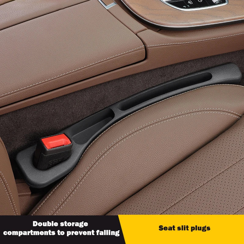 1/2PCS Car Seat Gap Filler Side Seam Plug Strip Leak-proof Filling Strip With Storage Slot Car interior Decoration Accessories