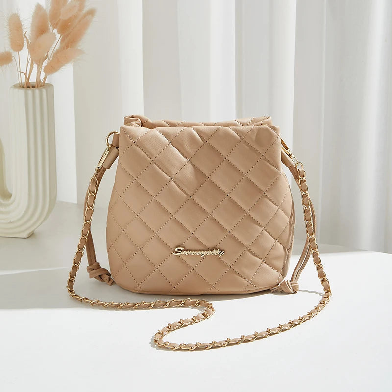 Ladies Large-Capacity Multi-Functional PU Leather Crossbody Bag Durable Commuting Single-Shoulder Handbag