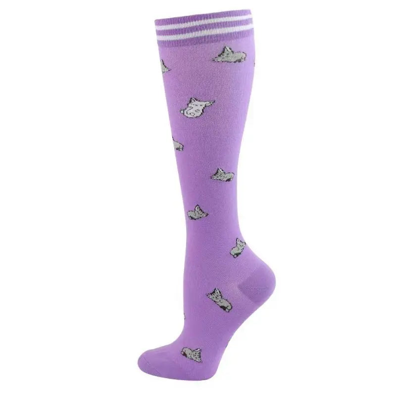 Compression Socks for Men and Women Medical Althetic Diabetes Varicose Veins Sports Socks for Running Cycling Travel Flight