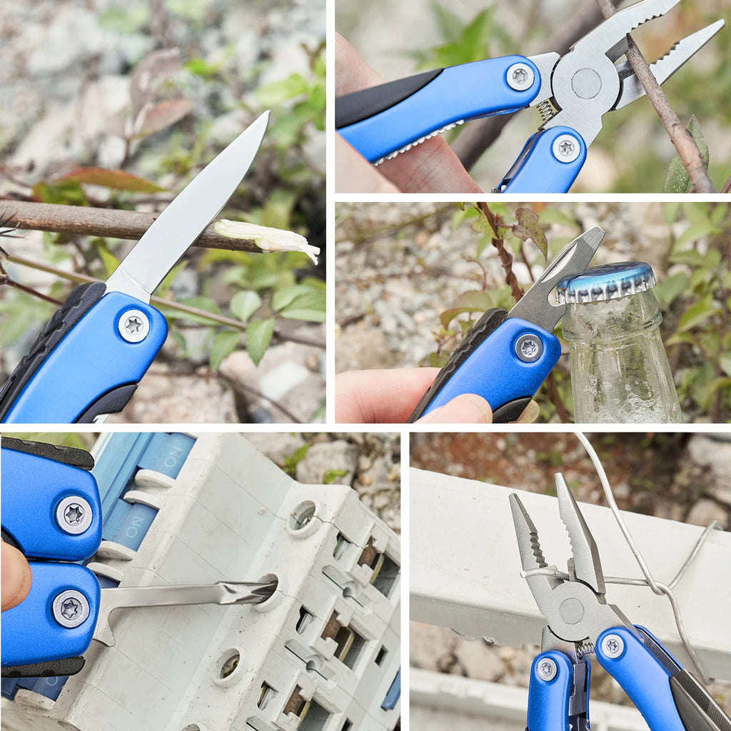 Pocket Multitool Pliers Knife Portable Hand Tool Pliers Screwdriver for Outdoor Survival Camping Fishing Hunting Hiking