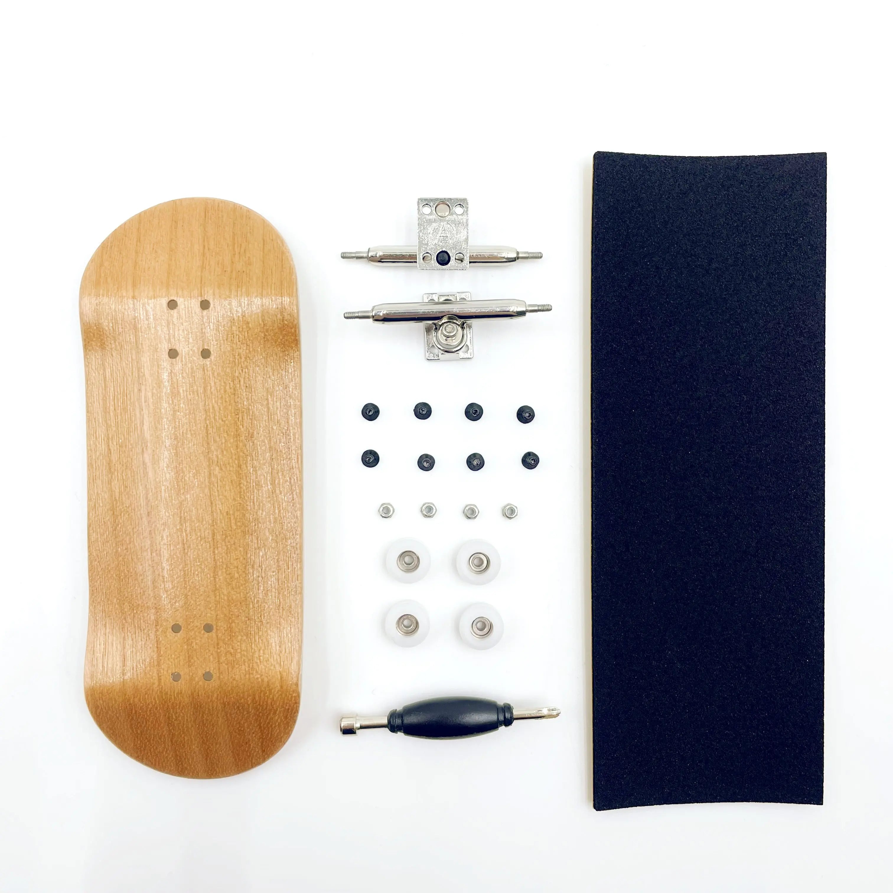34mm Complete Fingerboard Handmade Deck Single Axle Truck CNC Bearing Wheels