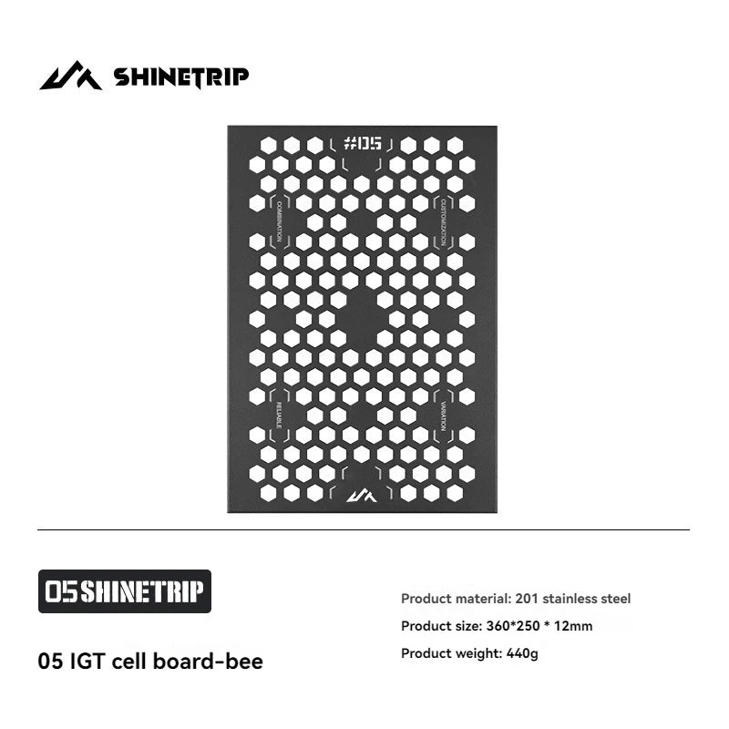 ShineTrip Stainless Steel IGT Modular Insert Panel—DIY Tactical-Style Expansion With Ambient Appeal
