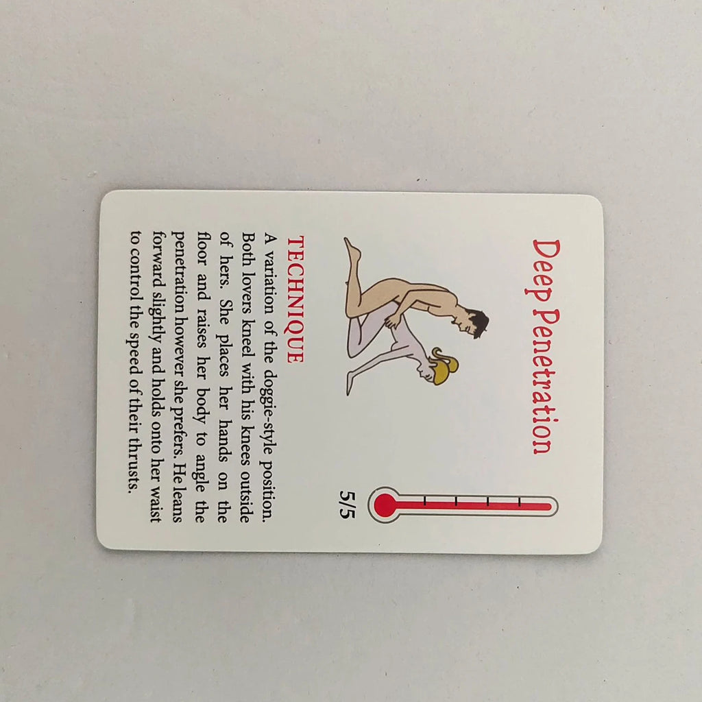 Adult Sexual Position Card 50 Positions Bondage Games 18+ Sex Love Cards Sexy Pose Card Naughty Valentine's gift Erotic Products