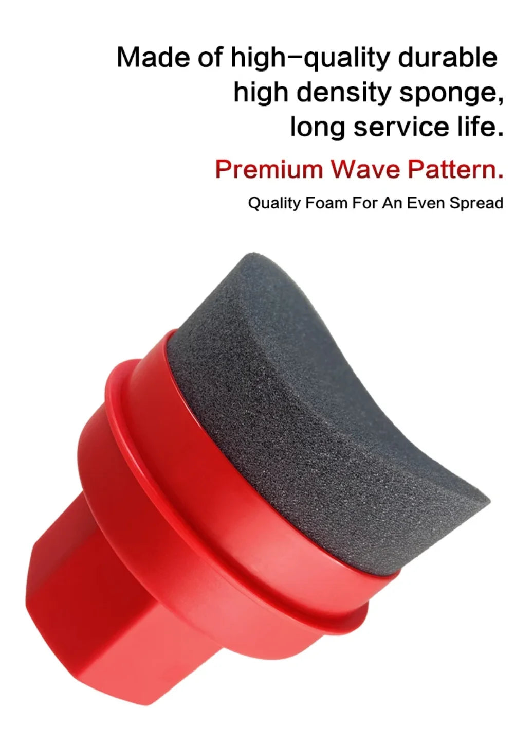 Car Tire Waxing Sponge, Car Wax Applicator Pad with Lid, Curved Shape, Easy Waxing Tire Sponge, Tire Cleaning Tools & Detailing