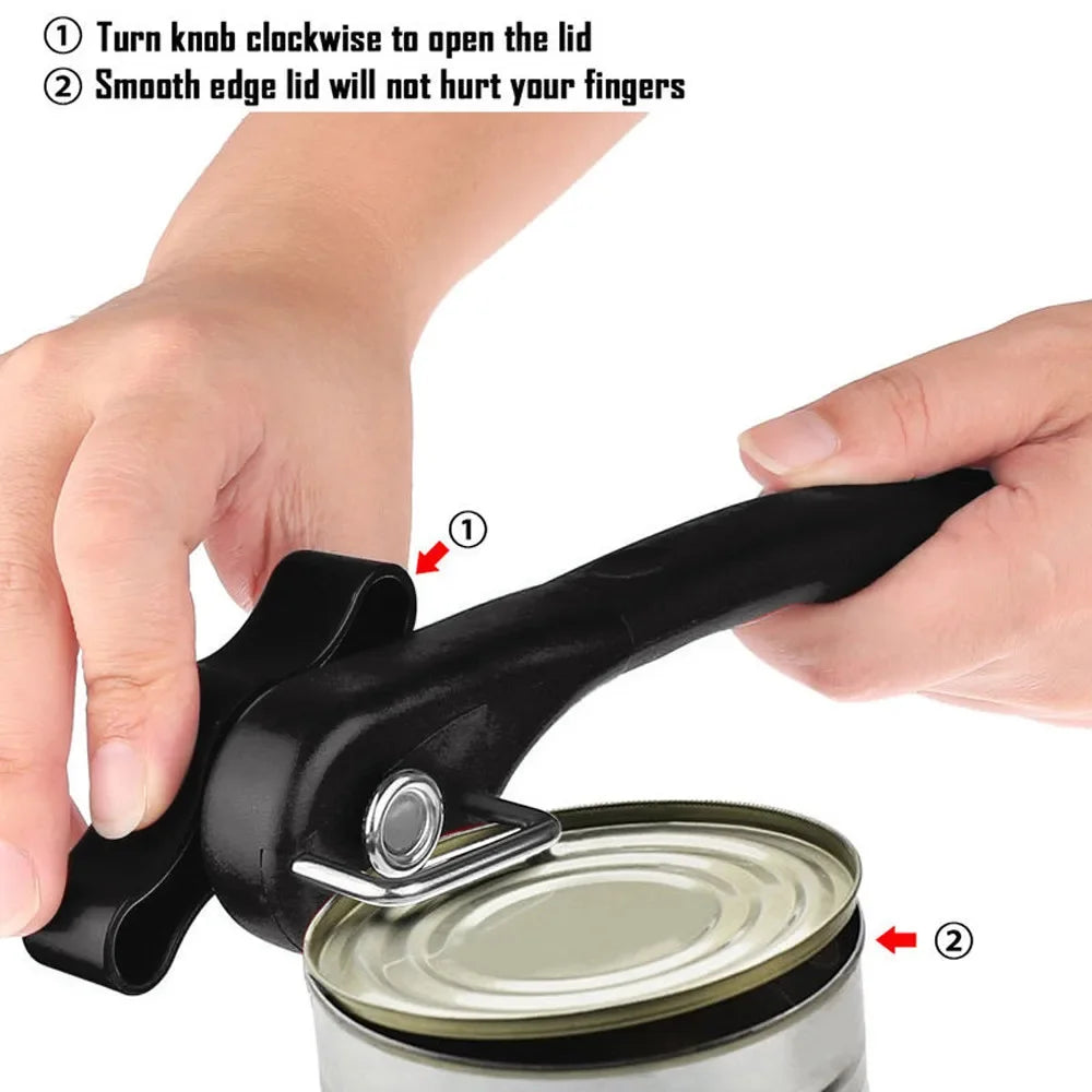 NEW Lid Opener Can Opener Narzędzia Kuchenne I Gadżety Stainless Steel Safety Side Cut Manual Can Tin Кaстет Для Самообороны