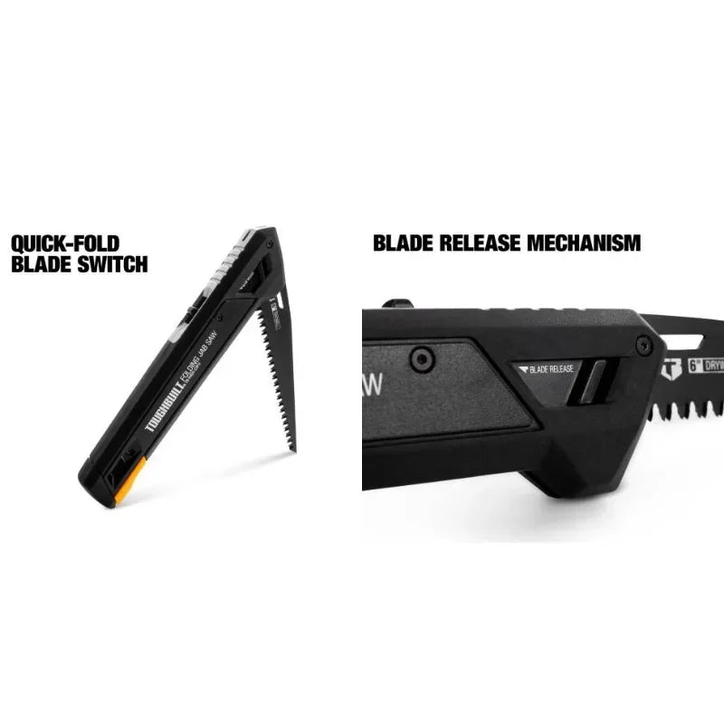 ToughBuilt TB-H4S5-23FU Folding Jab Saw + 4 Blades Hand Tools Accessories Construction Renovation Tools
