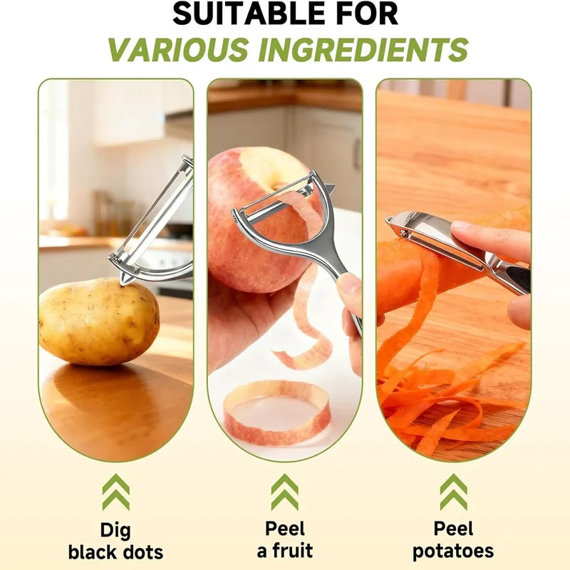 Stainless Steel Vegetable Peeler Home Potato Peeler Multifunctional Carrot Grater Fruit Tool Gourmet Pelador Kitchen Accessories