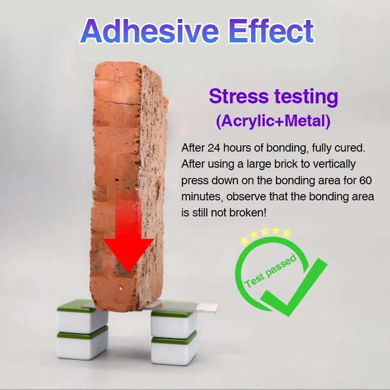 UV Shadowless Glue For Plastic Metal Crystal Clear Traceless 313 Super Glue Adhesive Bonded Acrylic Decorate Trophie Fast Curing