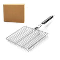 Portable Barbecue Row Folding Stainless Steel Barbecue Net Plate Grilled Fish Vegetables Shrimp Barbecue Net Cooking Accessories