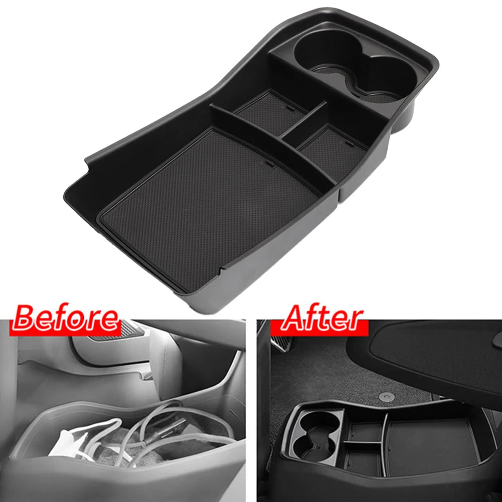 Car Central Control Storage Box Armrest Tray Holder Organizer Water Cup Holder Central Control Storage Box For KIA Ev9