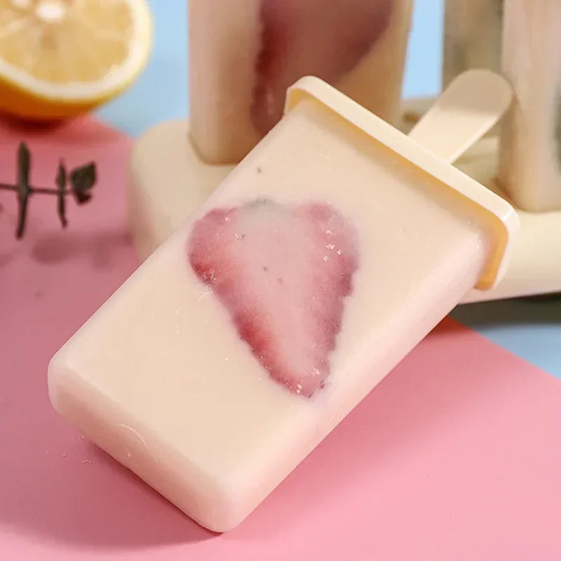 9 Grid Ice Cream Popsicle Mold DIY Ice Cream Machine Homemade Ice Box with Plastic Stick Ice-lolly Mold Ice Tray Kitchen Gadgets