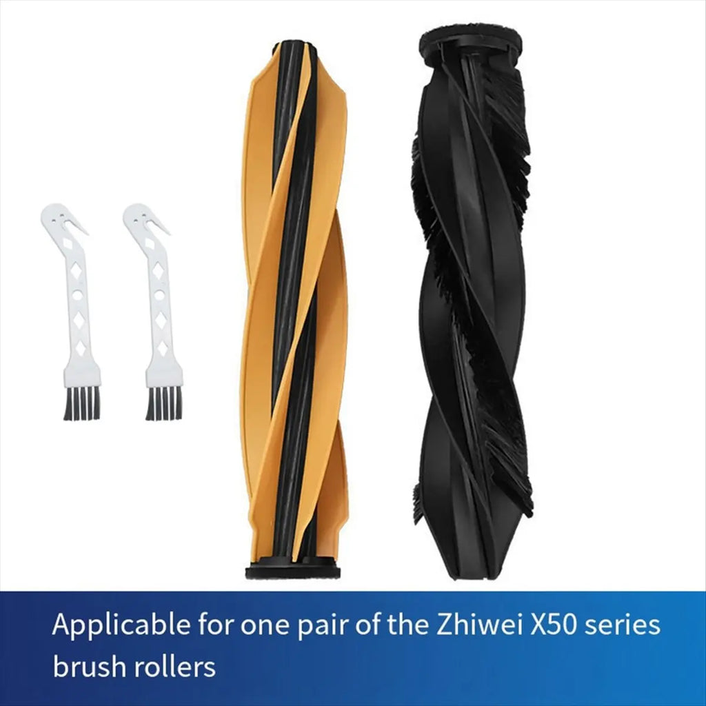 A42F Applicable for Dreame X50 Series Sweeper X40 Hybrid Dual Roller Brush Cleaning Main Brush Replacement Parts Brush