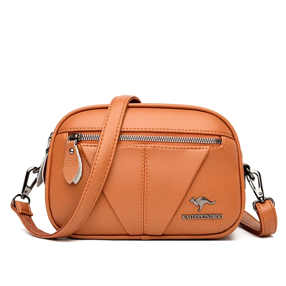 3 Layers Luxury Designer Handbags Purses Women Bag Super Quality Leather Small Shoulder Messenger Corssbody Tote Sac for Female