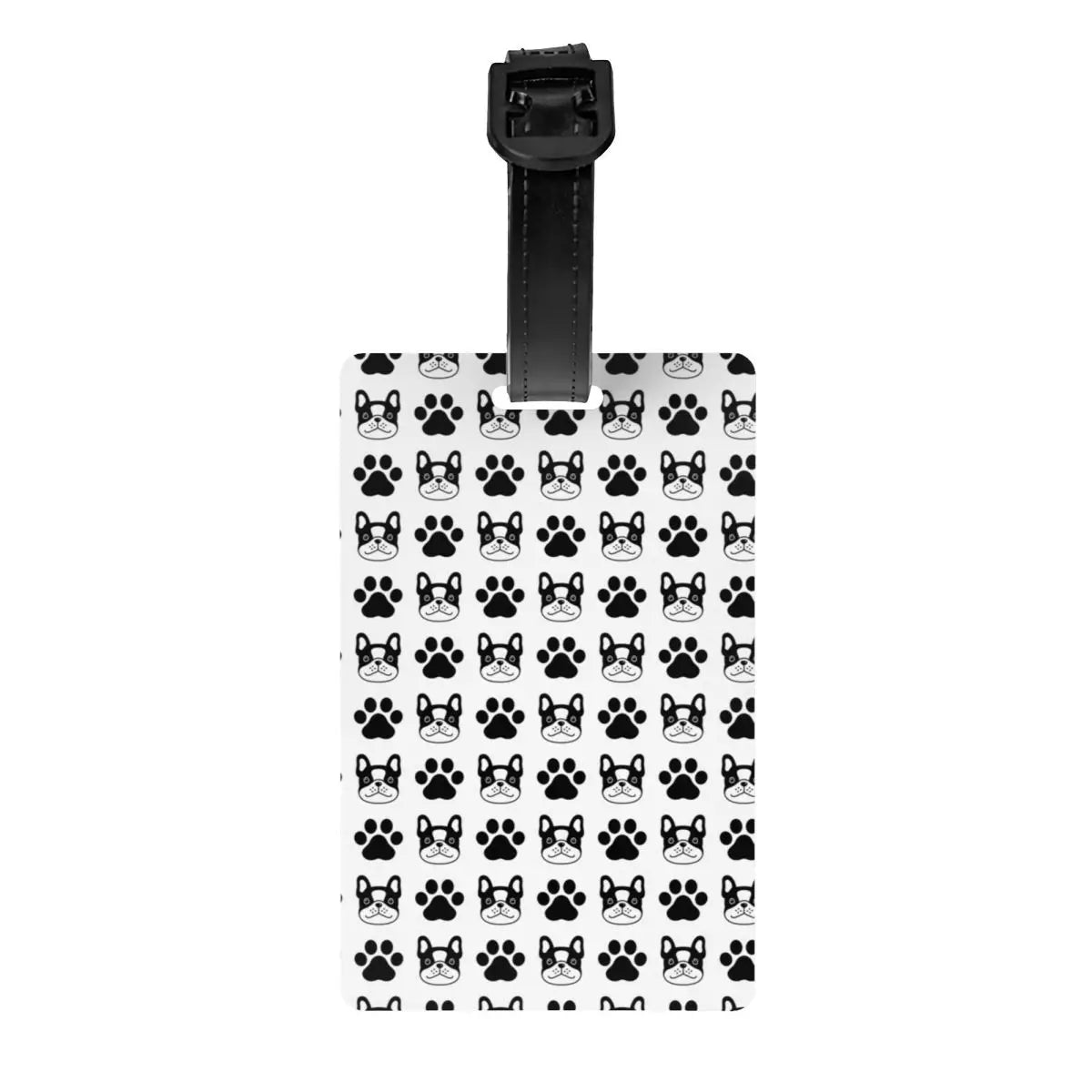 Funny Frenchies French Bulldog Luggage Tag for Suitcases Fashion Dog Animal Baggage Tags Privacy Cover Name ID Card