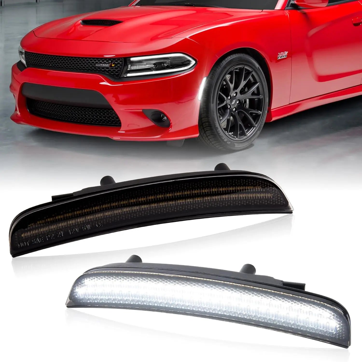 Car Side Marker Light Front Rear LED Lamps For Dodge Charger 2015 2016 2017 2018 2019 2020 2021 2022 2023 Auto Fender Lamp