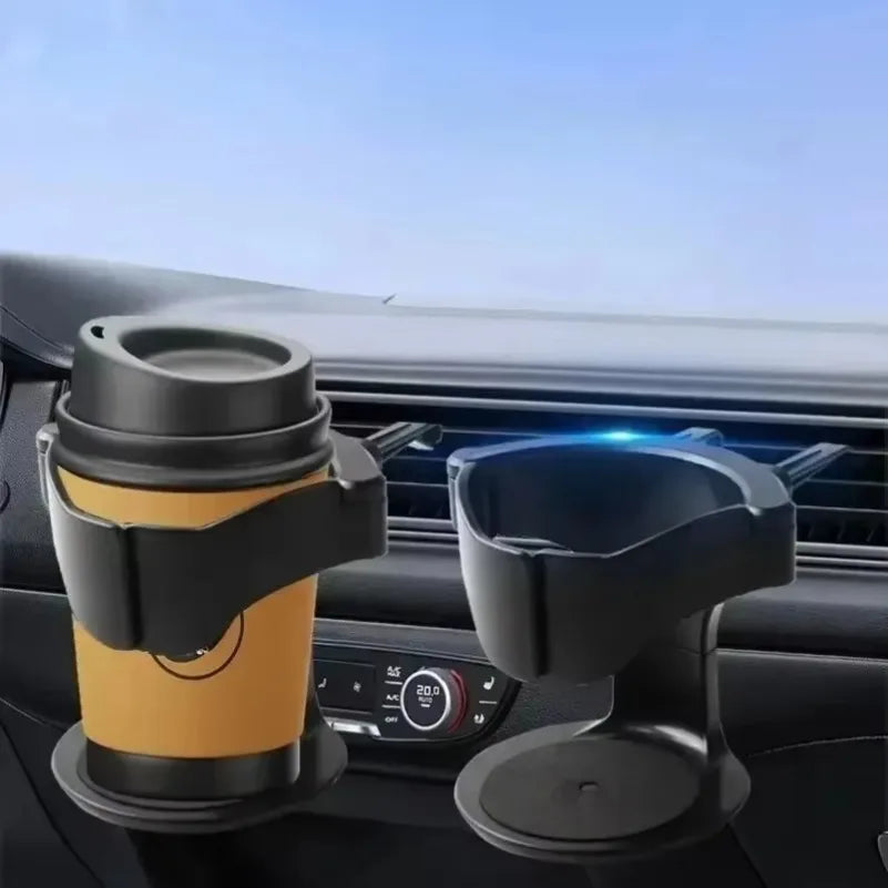 Car Cup Holder for Air Vent - Universal Auto Drink Rack Stand for Water Bottles & Ashtray