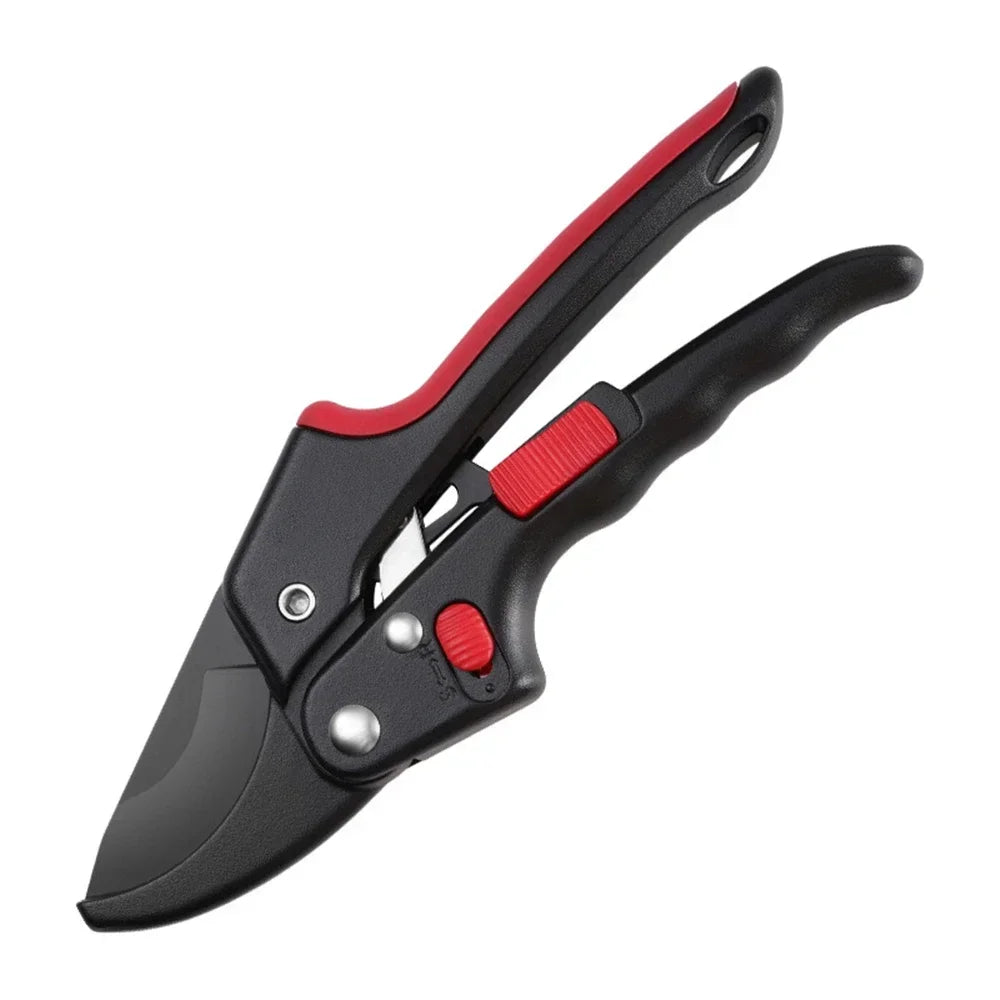 High Intensity Gardening Ratchet Pruning Scissors Increase Cutting Power by 3x, and the Ratchet Trimmer Is Very Suitable for Wea