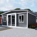Full Furnished Modern Easy Assemble Resort Foldable Container House Prefabric Light Steel Frame 2 Room Prefab House