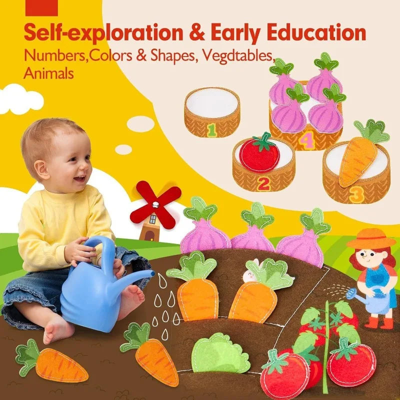 Busy Board Montessori Toys For Toddlers Farm Animal Story Busy Book Sensory Toy Preschool Learning Fine Motor Travel Activities