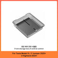 Center Console Upper Storage Box ABS Silicone Non-Slip Front Rear Armrest For Tesla Model 3 Model Y Juniper YL Car Supplies