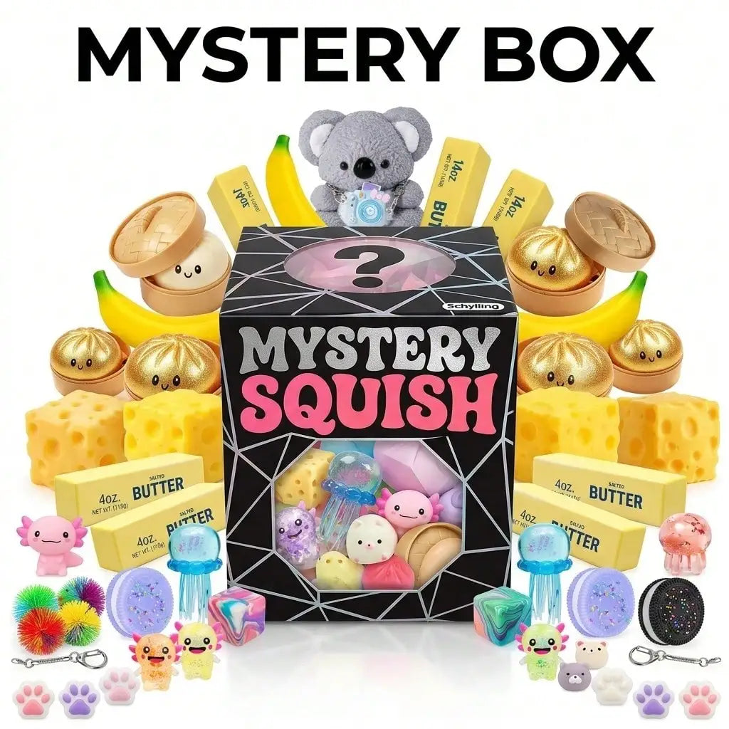 Slow Rebound Squishy Squeeze Fidget Blind Box Toys CuteRelief Sensory Play Toys Kids Birthday Surprise Party Gifts