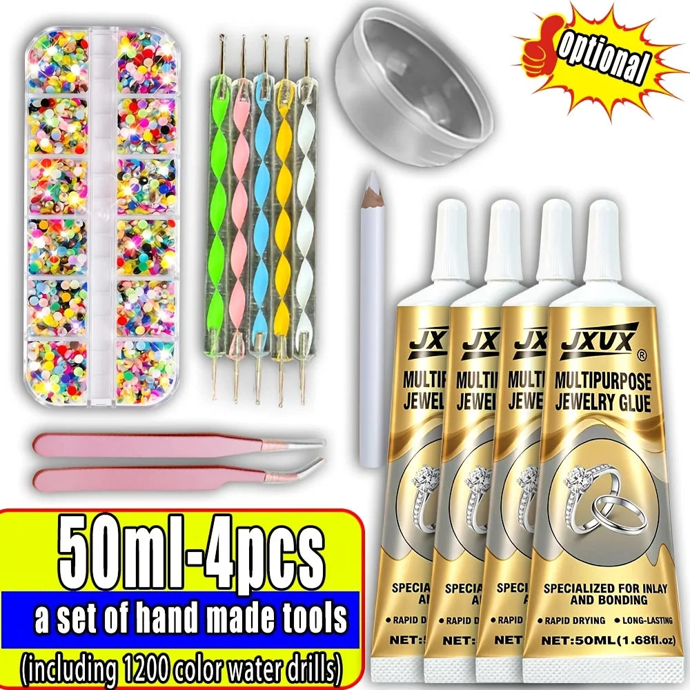 b7000 Jewelry Glue-50ML/1.68 fl oz  B-7000Clear DIY Craft Glue Waterproof Strong Bond Adhesive for Rhinestones Nail Art Metal Glass