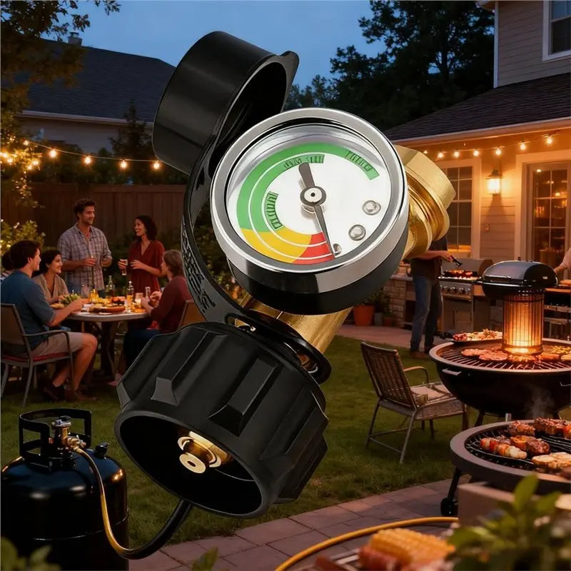 B08B-Propane Level Indicator Propane Tanks Tank Gauge Gas Grill Propane Level Gas Cylinder Adapter