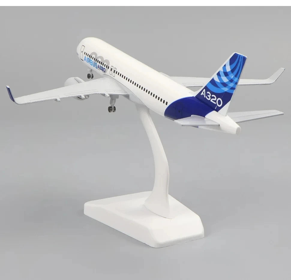 Diecast 20cm Airbus A320 Prototype Aircraft Simulation Alloy Airliner Model Family Toys And Ornaments A320 Crafts Gifts