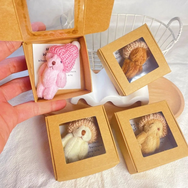 My Little Worry Bear Pocket Hug with Greeting Card – Adorable Plush Teddy Bear Gift for Weddings, Christmas, Comforting Keepsake