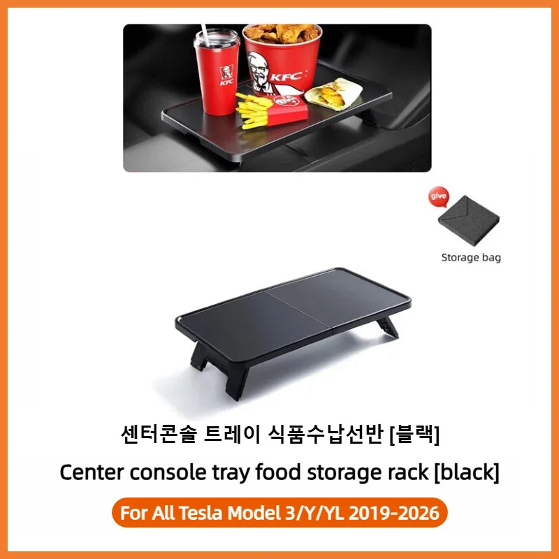 For All Tesla Model YL/Y Juniper Model 3 /Y 2017-2026 Steering Wheel Laptop Tray Food Desk Portable Office Table Car Accessories
