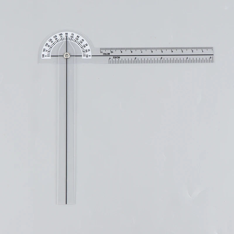 Hot Sale Cheap Wholesale PVC  Finger Goniometer Plastic Protractor 180 Degree Angle Ruler Finger Ruler