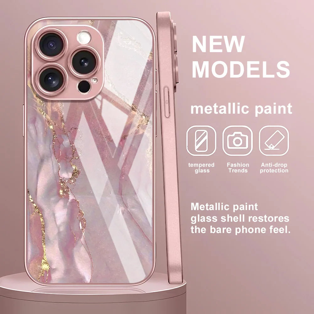 Marble Pattern Phone Case For Samsung Galaxy S25 S24 S23 Ultra Case A56 A17 A55 A16 A26 A54 A53 A34 A36 S21 FE Shockproof Cover