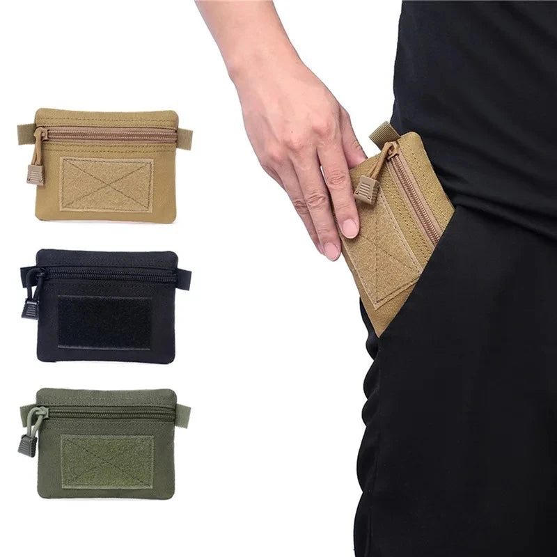 Waterproof Outdoor Camping EDC Molle Wallet Portable Travel Zipper Waist Pouch for Hiking Hunting - Portable Organizer