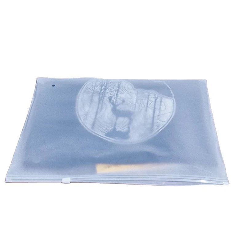 StoBag Frosted Matte Plastic Clothing Packaging Zipper Bag Zippered Shipping Sealed Underwear Socks Storage Reusable Pouch