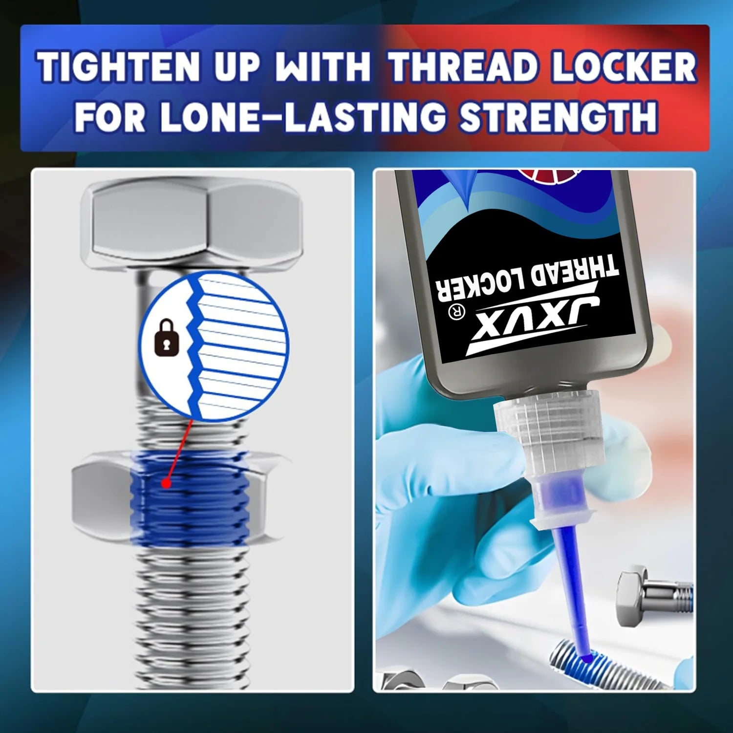 243/271, Fast-Drying, Medium-High Strength Anaerobic Epoxy Adhesive for Thread Fastening, Removable, for Screws and Nuts; Anti-L