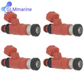 4 Pcs Fuel Injectors 15710-65D00 for Suzuki  DF90 DF100 DF115 DF140 for Yamaha 68V-13761-00 68V-8A360-00 Outboard Motor 5033708