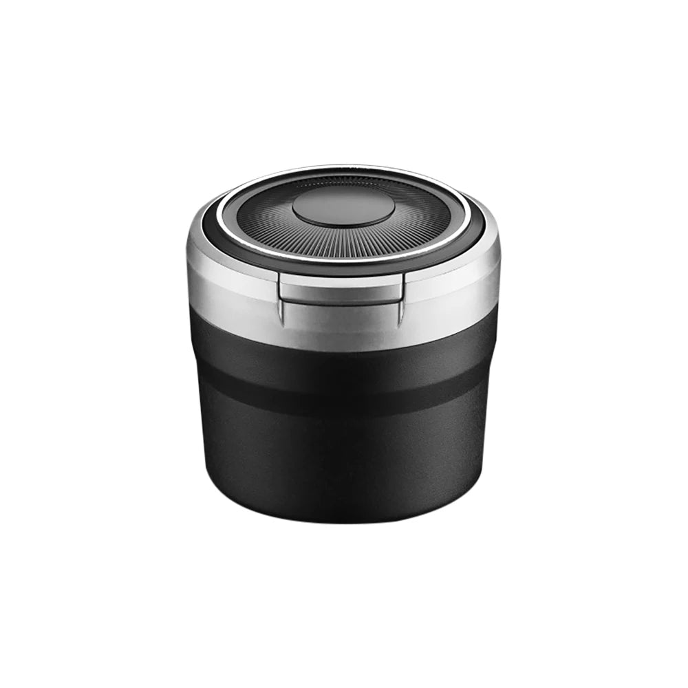 Universal Car Ashtray With LED Light Auto Car Smell Proof Fireproof Portable Auto Ashtray Flame Retardant Cigarette Holder Box